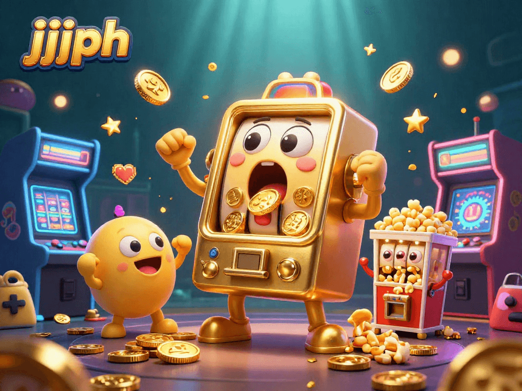 Ang jjjph na slot machine ay nag-uusap habang naghahatid ng mga panalo sa isang masayang kapaligiran.