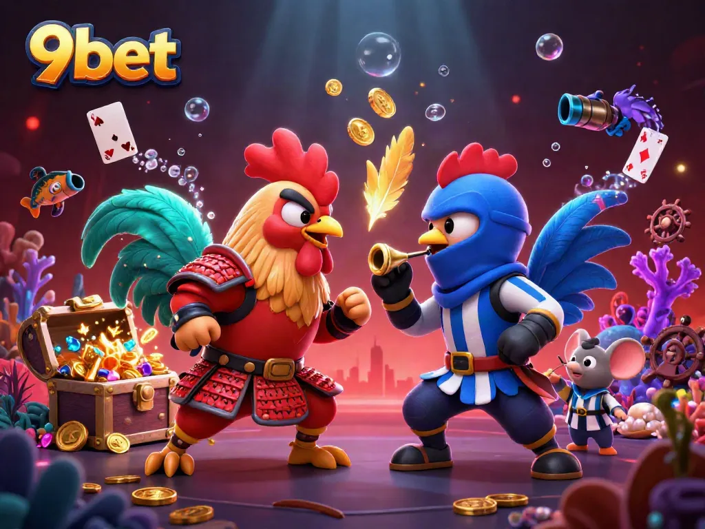 Engage with exciting challenges at 9bet, featuring dynamic rooster action and treasure-filled adventures!