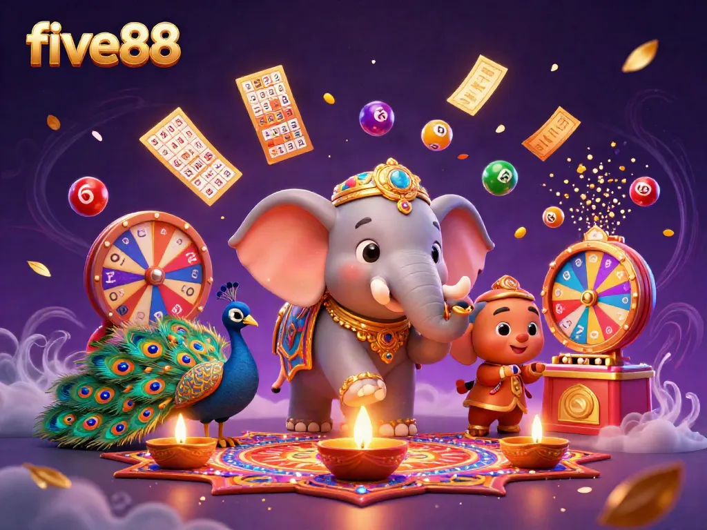 Play and win big at five88 with vibrant casino elements and engaging characters in action.