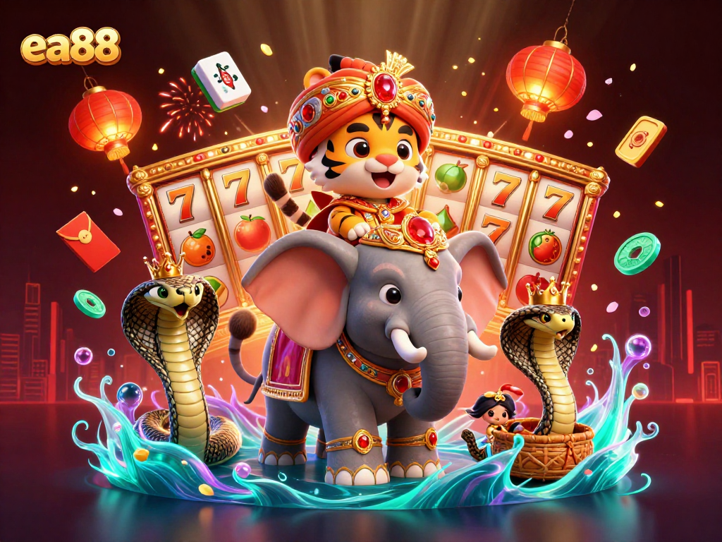 Experience thrilling gameplay at ea88 with vibrant casino characters and dynamic slot games.