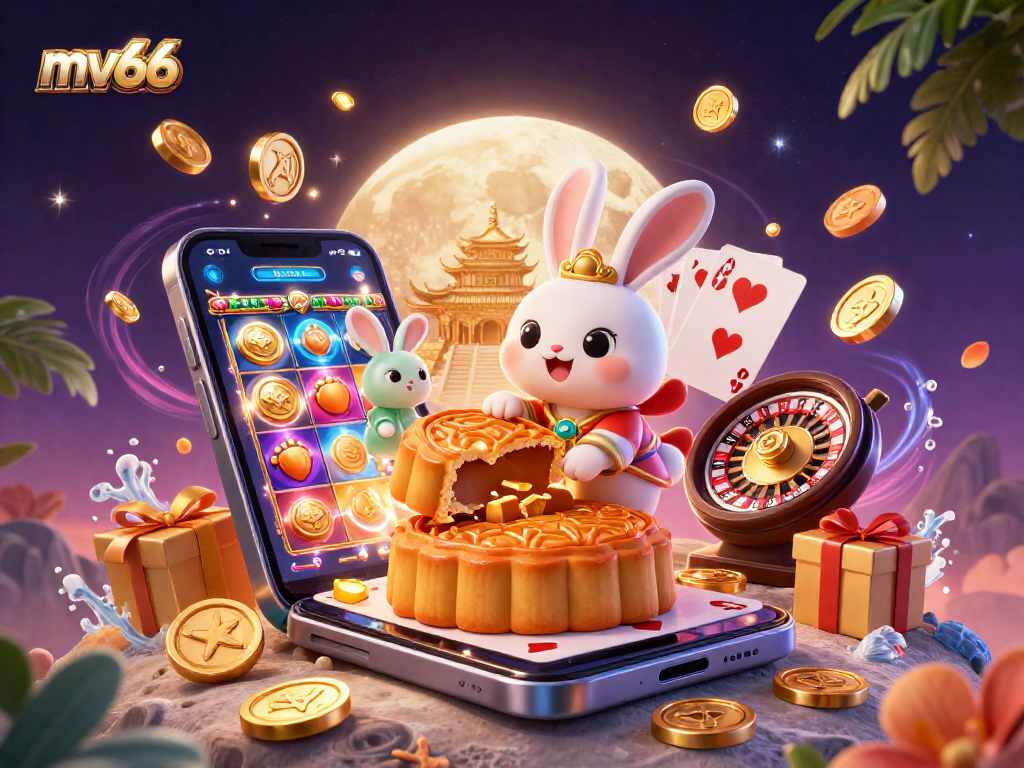 Experience the thrill of mv66 with a vibrant 3D depiction of lunar gameplay elements.