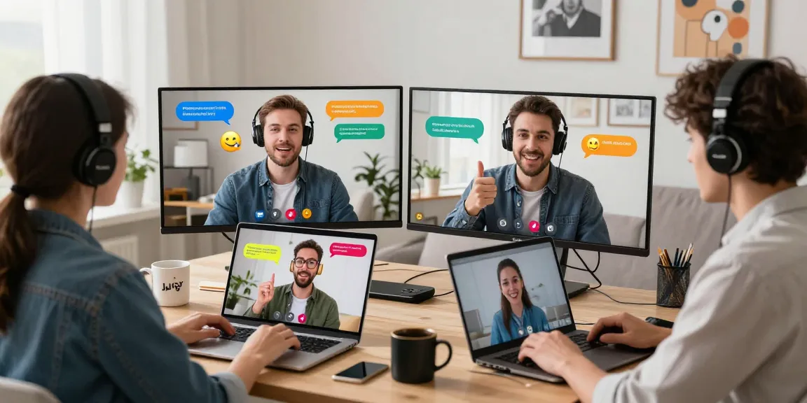 Engaging juicy chat session showcasing lively online conversations among professionals in a vibrant digital setting.