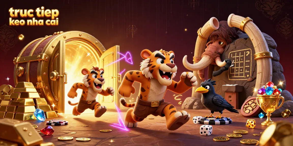 Experience live betting action with truc tiep keo nha cai in this vibrant prehistoric casino scene.