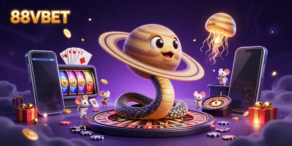 Engaging slot scene depicting dynamic 88VBET casino action with vibrant animations and characters