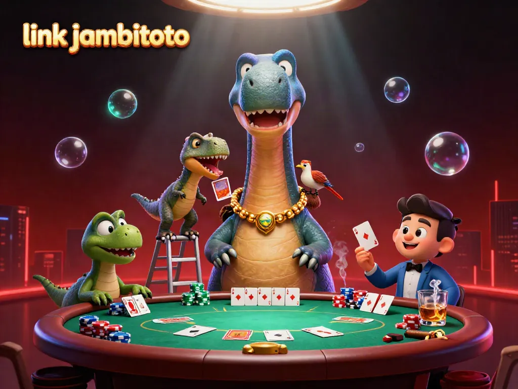 Engage with the thrilling link jambitoto experience at an imaginative casino, featuring dynamic characters.