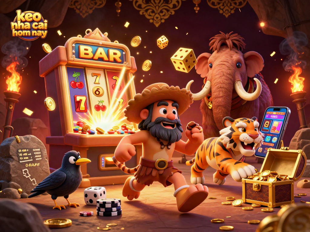 Experience keo nha cai hom nay with captivating 3D cartoon casino characters and vibrant gaming elements.