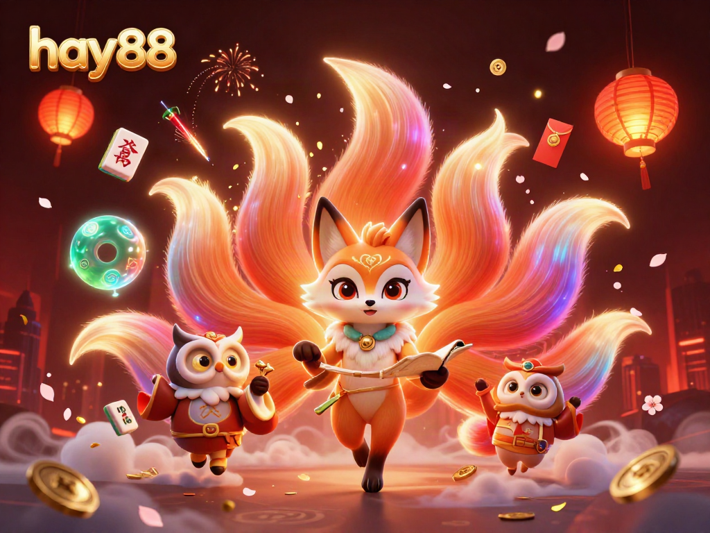Experience vibrant action in the hay88 digital casino world with glowing spirits and dynamic game elements